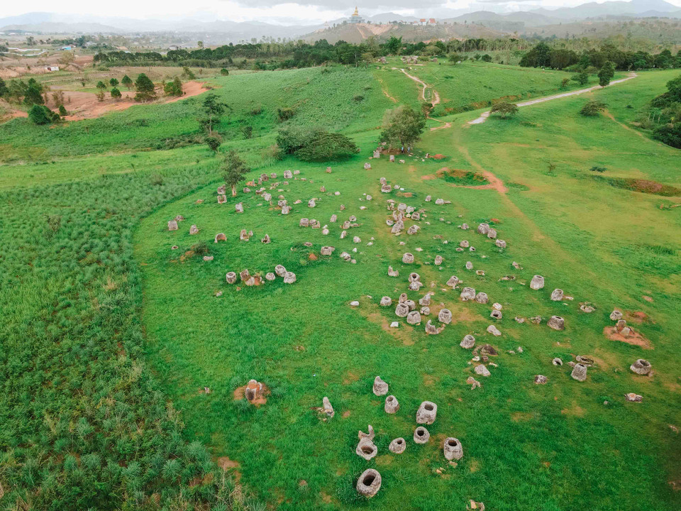 Cánh đồng chum Xiengkhouang, Lào được UNESCO công nhận là di sản văn hóa thế giới vào ngày 14/05/2019.( Nguồn: Bá Thành/Vietnam+)