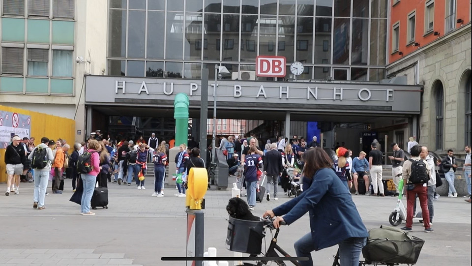 Nhà ga chính tại thành phố Munich. (Ảnh: Phương Hoa/TTXVN)