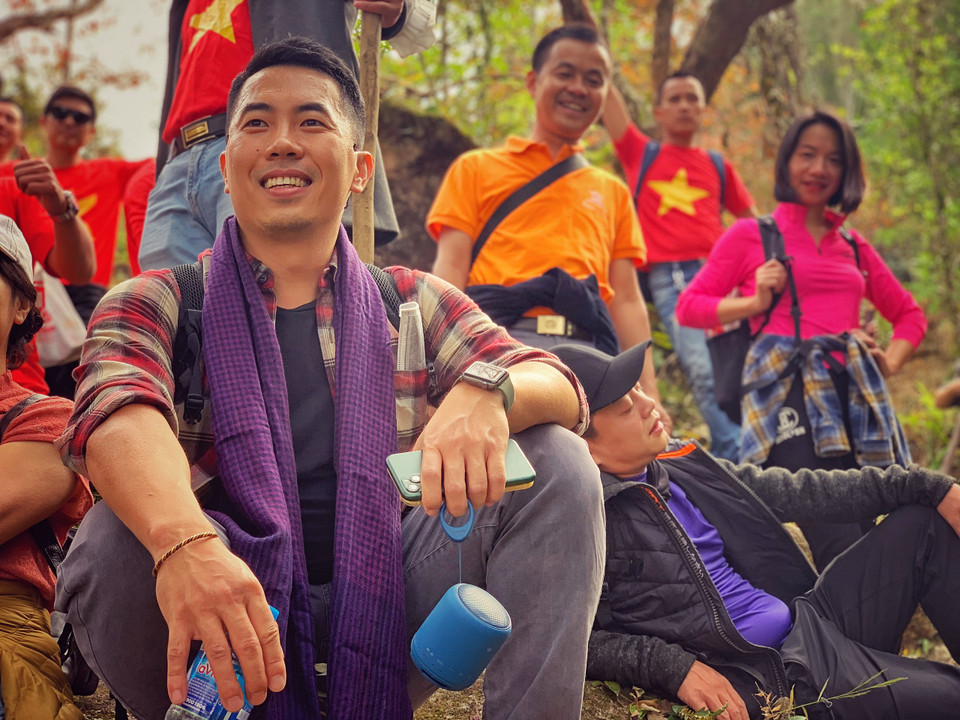 Nụ cười mãn nguyện trên hành trình 'vượt qua chính mình. (Ảnh: Xuân Mai/Vietnam+)