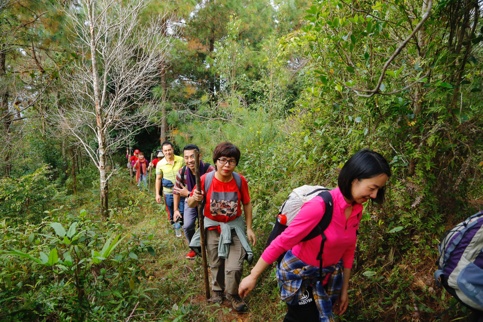 Đỉnh Cao Xiêm (còn gọi là đỉnh Khau Khoang hoặc Cột Cờ), có độ cao 1.429 m so với mực nước biển. Cao Xiêm còn được mệnh danh là 'nóc nhà' Quảng Ninh. (Ảnh: Xuân Mai/Vietnam+)