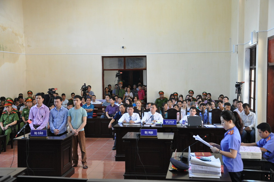 Quang cảnh phiên tòa. (Ảnh: PV/Vietnam+)