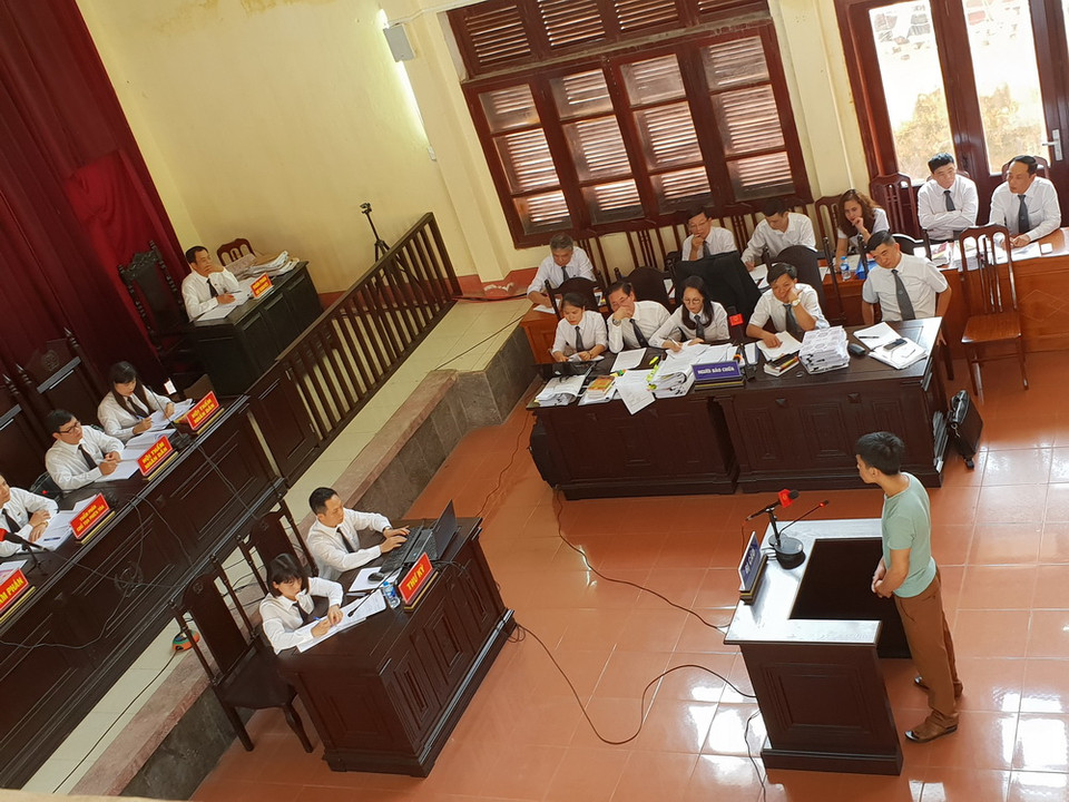 Quang cảnh phiên tòa. (Ảnh: PV/Vietnam+)