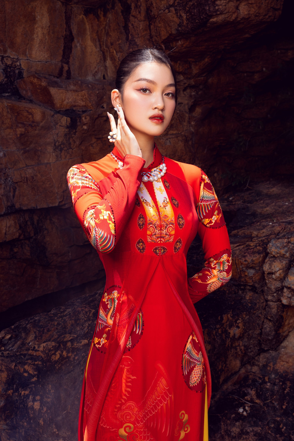 Thí sinh Hoàng Thu Huyền, SBD 123. (Ảnh: PV/Vietnam+)