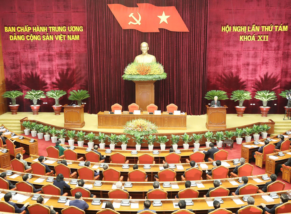 Toàn cảnh bế mạc Hội nghị. (Ảnh: Trí Dũng/TTXVN)