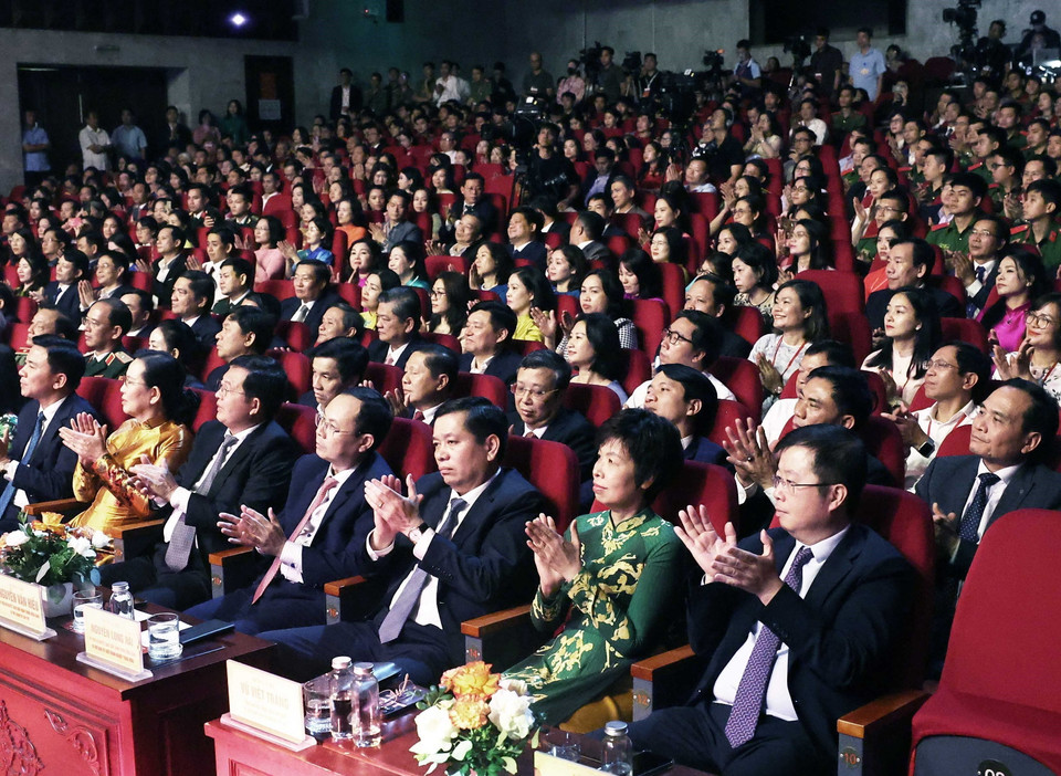 Các đại biểu dự chương trình. (Ảnh: Thống Nhất/TTXVN)