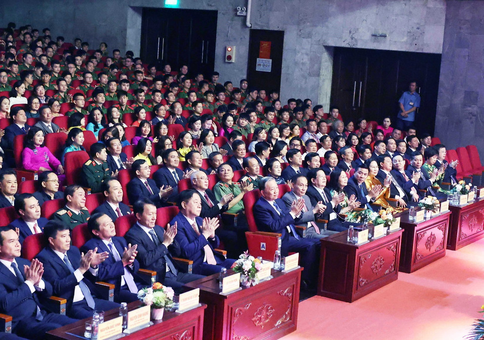 Tổng Bí thư Tô Lâm và các đại biểu tham dự. (Ảnh: Thống Nhất/TTXVN)