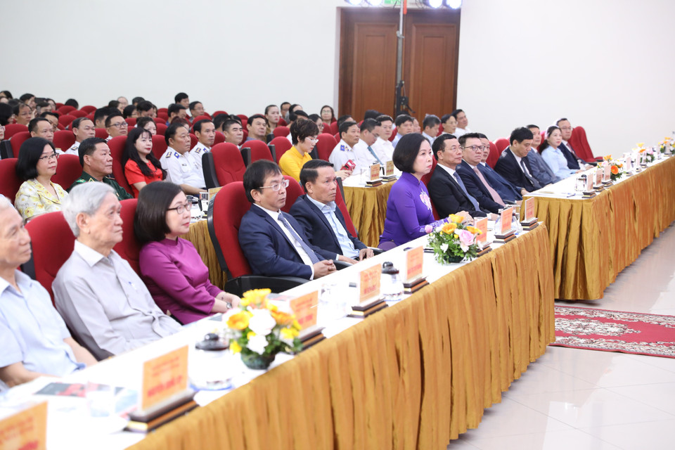 Các đại biểu tham dự buổi lễ. (Ảnh: Tuấn Anh/TTXVN)