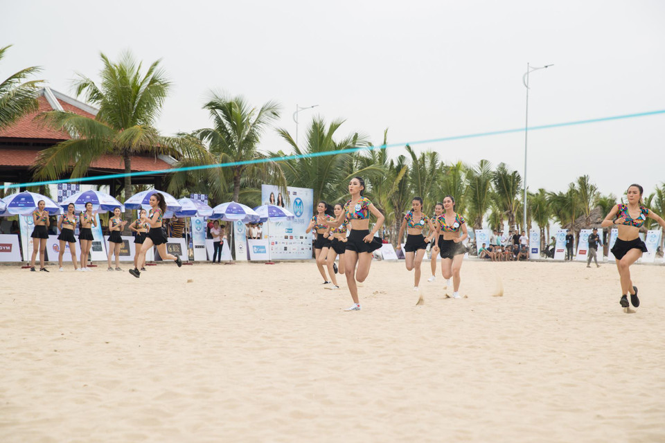 Người đẹp thể thao với hai phần thi chính: Chạy cự ly ngắn và thể thao sức bền. Bên cạnh đó còn có phần thi tự chọn bộ môn bơi lội giúp thí sinh lấy thêm điểm cộng cho thành tích cuối cùng. (Ảnh: BTC)