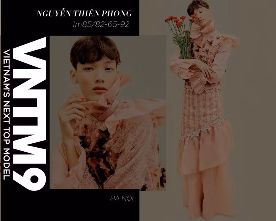 Nguyễn Thiên Phong đến từ Ninh Bình cũng là một sắc màu thú vị và đáng nhớ tại vòng 1 Top Model Online. Thiên Phong sở hữu chiều cao lý tưởng 1m85, chỉ số hình thể 82-65-92. Dù theo đuổi hình ảnh nữ tính nhưng với biểu cảm tinh tế của mình, Thiên Phong mang đến một cảm giác dễ chịu, không hề gây phản cảm cho người đối diện.