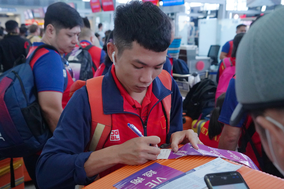 Vận động viên Cầu lông Phạm Văn Tới. (Ảnh: Việt Anh/Vietnam+)