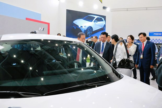 Hyundai giới thiệu mẫu xe IONIQ 5N. (Ảnh: Khánh Vân/Vietnam+)