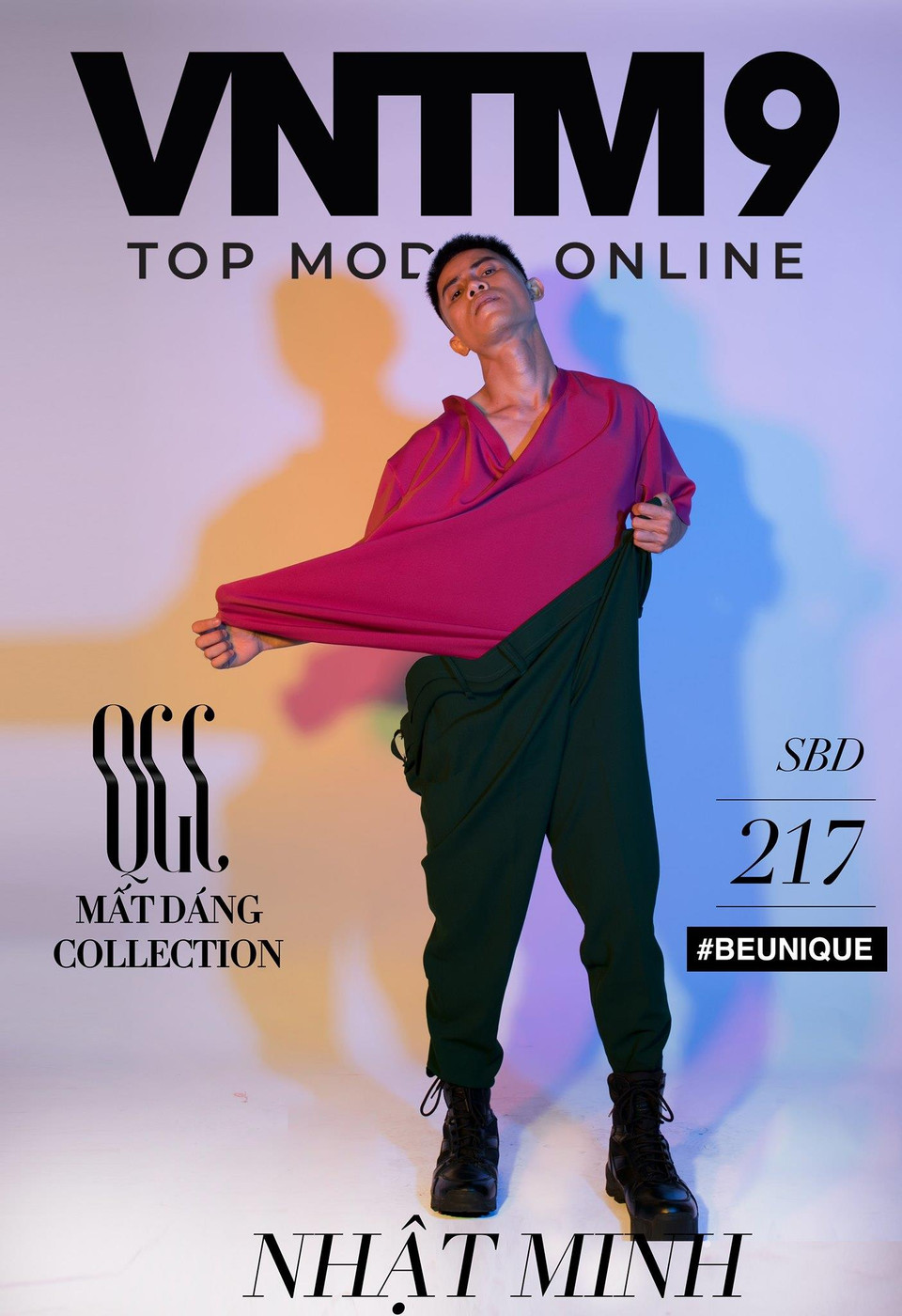 Trái với Gia Kỳ và An Vi, một số thí sinh theo đuổi hình tượng người mẫu phi giới tính lại có kết quả bình chọn rất khả quan. Ngoài Phạm Văn Thoại (Mèo Thoại) đang áp đảo các đối thủ khác ở vị trí dẫn đầu còn có Nguyễn Tú Linh (SBD 246) đang giữ vị trí thứ 6, Mộng Thường (SBD 341) đang tạm xếp ở vị trí thứ 21. (Ảnh: CTV/Vietnam+)