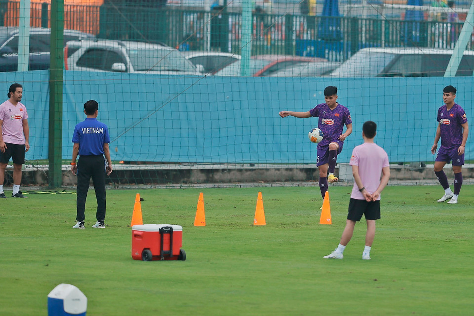 Đội tuyển U23 Việt Nam sẽ nằm ở bảng D cùng các đối thủ U23 Kuwait, U23 Malaysia và U23 Uzbekistan. (Ảnh: Minh Quyết/TTXVN)