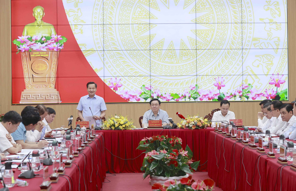 Phó Thủ tướng Chính phủ Lê Minh Khái phát biểu. (Ảnh: Doãn Tấn/TTXVN)