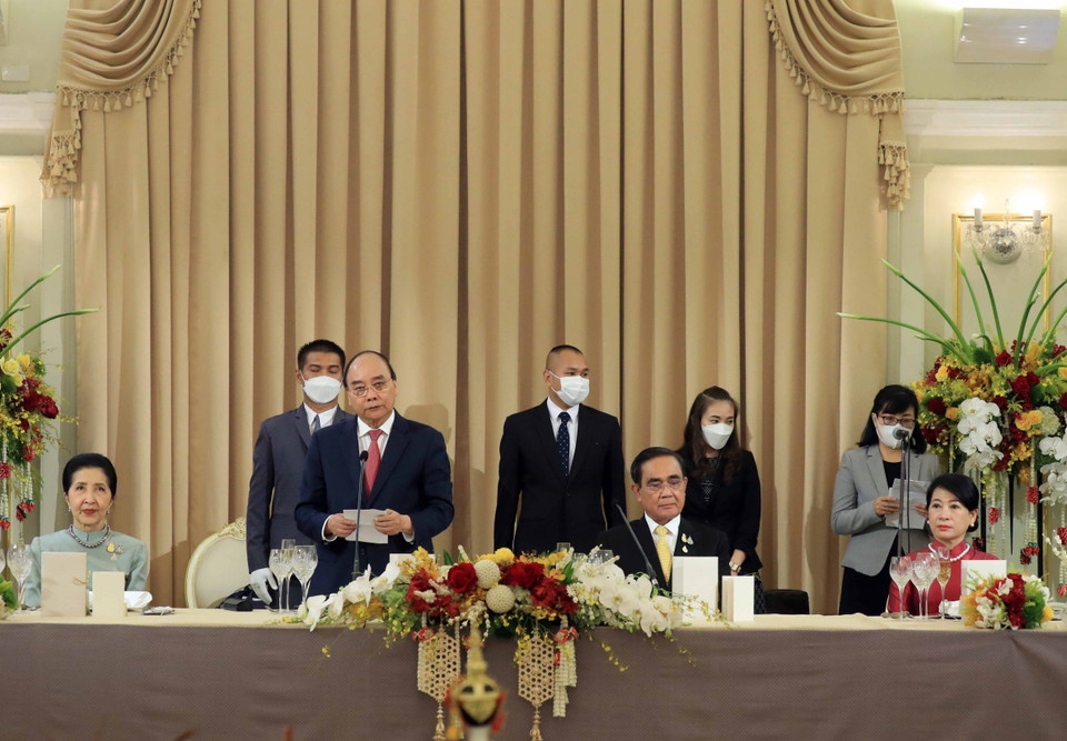 Chủ tịch nước Nguyễn Xuân Phúc phát biểu. (Ảnh: Thống Nhất/TTXVN)