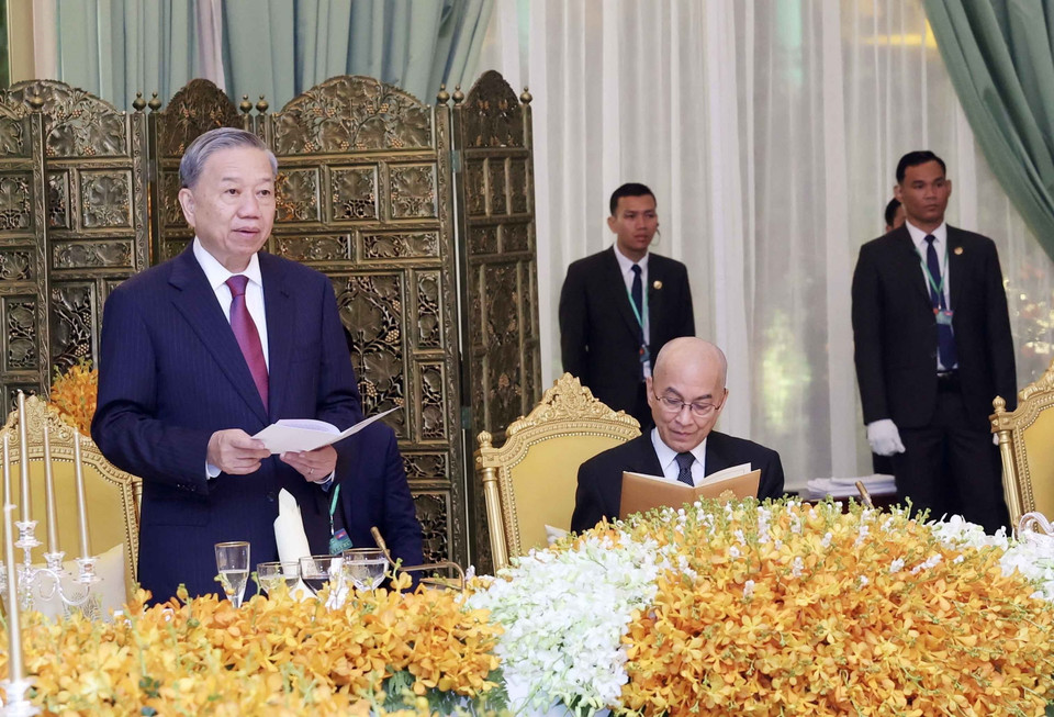 Chủ tịch nước Tô Lâm phát biểu. (Ảnh: Nhan Sáng/TTXVN)