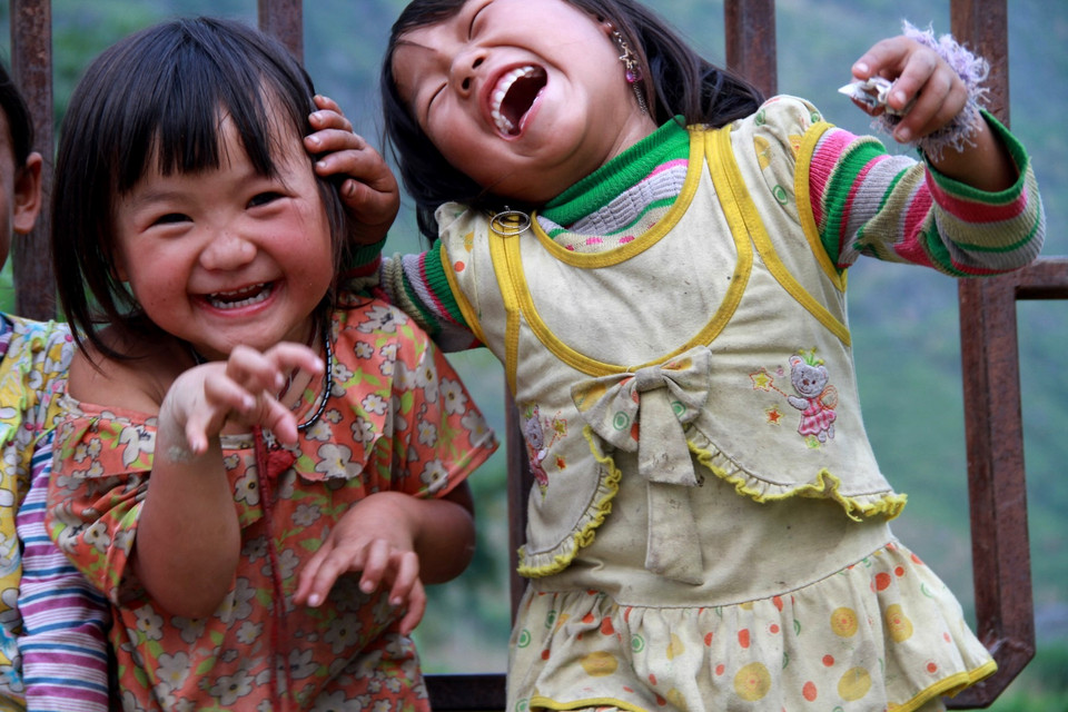 Nụ cười phố Cáo. (Ảnh: Xuân Mai/Vietnam+)