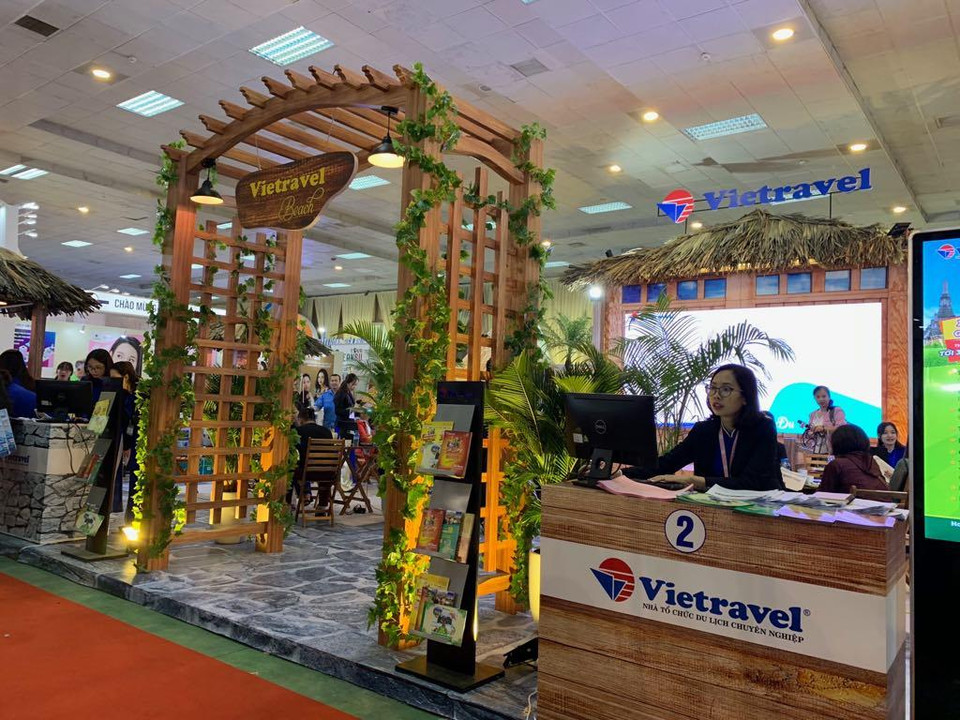 Thiết kế gian hàng của các doanh nghiệp Việt Nam. (Ảnh: PV/Vietnam+)