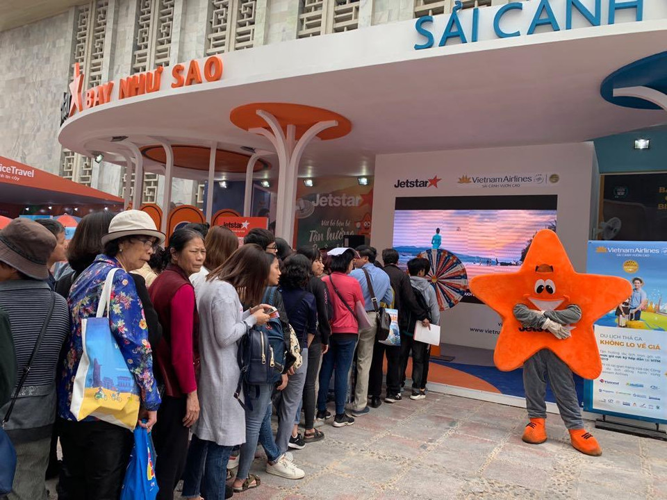 Khoảng 40.000 vé máy bay giá rẻ và trên 18.000 tour trọn gói giảm giá đặc biệt sẽ được chào bán tại đây. (Ảnh: PV/Vietnam+)