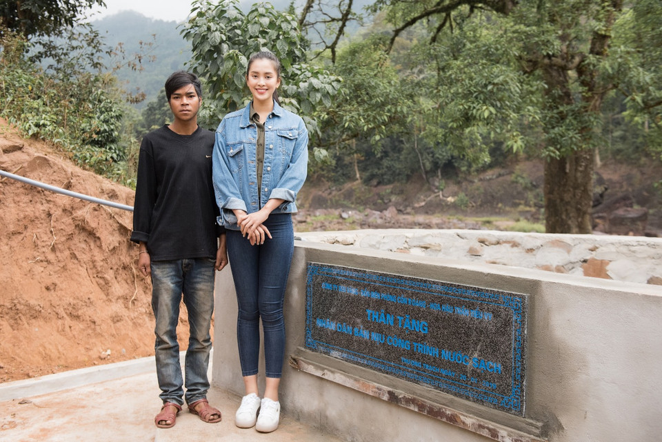 Dự án này Hoa hậu Tiểu Vy đã thực hiện trước khi lên đường tham gia Miss World 2018.(Ảnh: Quang Đức/Vietnam+)