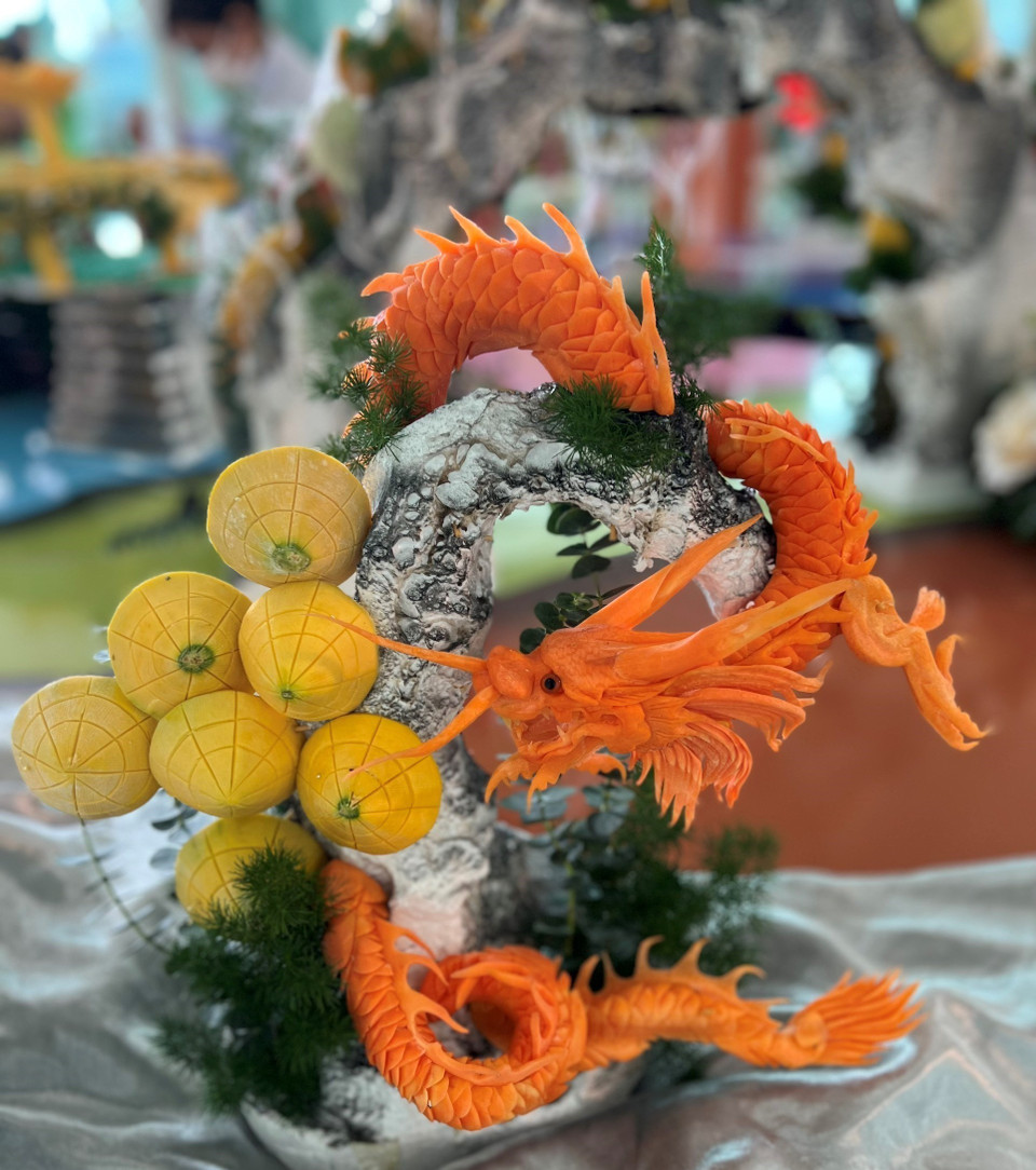 Các món ăn được chế biến cầu kỳ, trình bày đẹp mắt, mang đậm văn hóa riêng của từng tỉnh, thành. (Ảnh: Ánh Tuyết/TTXVN)