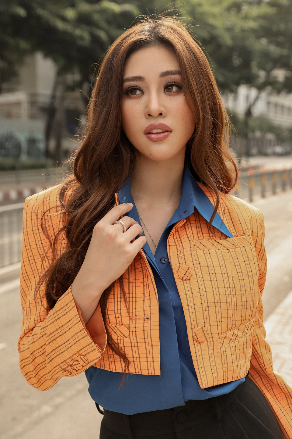 Hiện Hoa hậu Khánh Vân đang tích cực tập luyện chuẩn bị cho Miss Universe 2020, đồng thời cùng ngôi nhà OBV hỗ trợ trẻ em gái vị thành niên bị khai thác, xâm phạm tình dục. (Ảnh: Trí Nguyễn/Vietnam+)