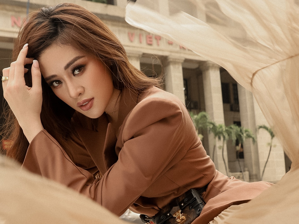 Sinh ra và lớn lên tại thành phố mang tên Bác, hơn ai hết Hoa hậu Khánh Vân dành tình cảm đặc biệt cho mảnh đất này. (Ảnh: Trí Nguyễn/Vietnam+)