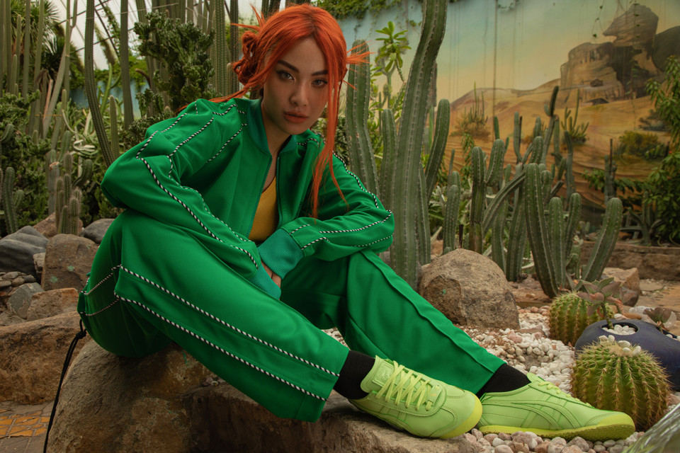 Vốn là một á hậu cá tính và không ngại thử thách bản thân với nhiều phong cách thời trang đa dạng, Kim Duyên luôn tạo nên bất ngờ bằng những bộ ảnh thời trang độc đáo. (Ảnh: PV/Vietnam+)