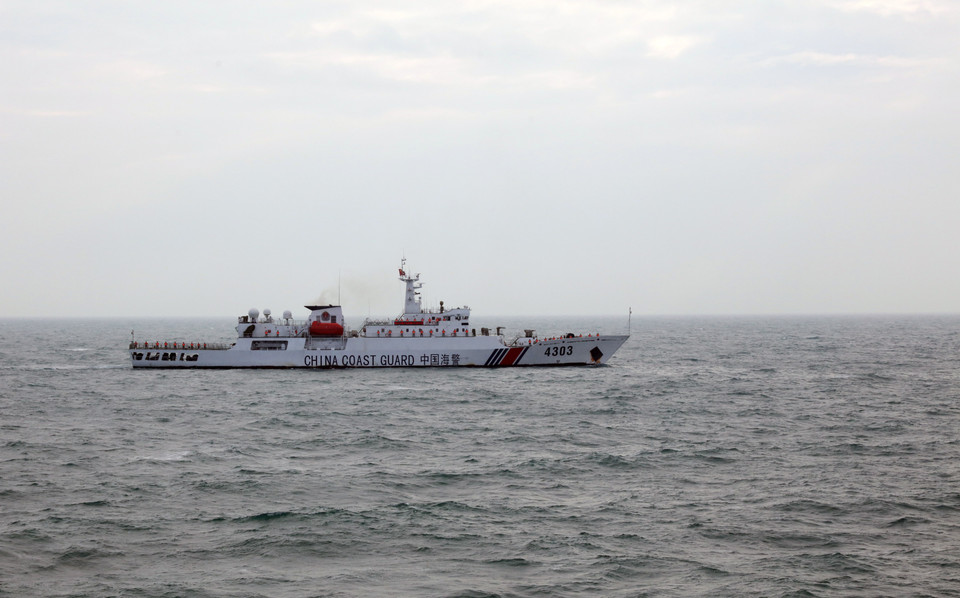 Tàu kỳ hạm 4303 của Cảnh sát biển Trung Quốc. (Ảnh: TTXVN phát)