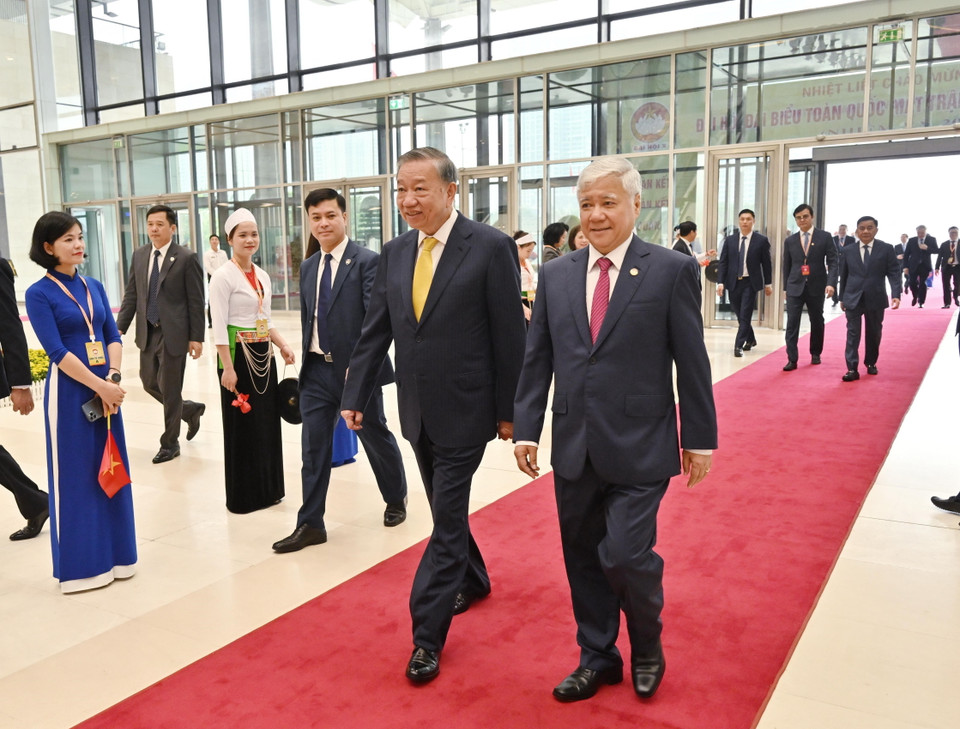 Tổng Bí thư, Chủ tịch nước Tô Lâm đến dự Đại hội. (Ảnh: TTXVN)