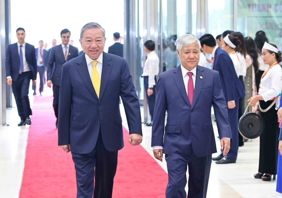 Tổng Bí thư, Chủ tịch nước Tô Lâm đến dự Phiên khai mạc. (Ảnh: TTXVN)