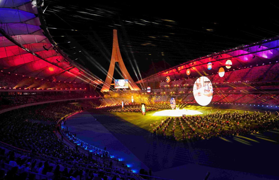 Quang cảnh Lễ bế mạc ASEAN Para Games 12 tại Sân vận động Quốc gia Morodok Techo. (Ảnh: Huỳnh Thảo/TTXVN)L