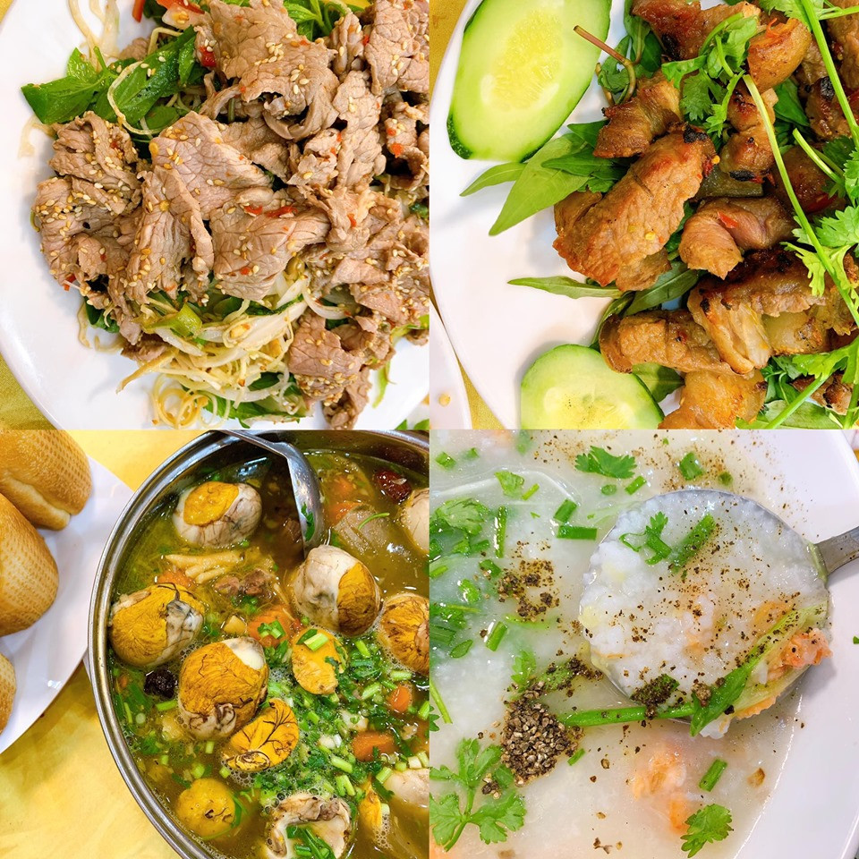 Có rất nhiều đặc sản mà khi đặt chân tới đây bạn nên thưởng thức như bánh canh chả cá, bánh hỏi cháo lòng, nem nướng, nem cuốn, bánh mì lagu, bánh canh, bánh khọt tôm mực, bê nướng mắm nhĩ, đuôi bò tiềm trứng vịt lộn... (Ảnh: Xuân Mai/Vietnam+)