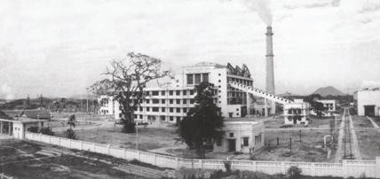 Nhà máy Nhà máy điện Cao Ngạn (nay là Công ty Điện lực Thái Nguyên), bắt đầu đi vào vận hành từ tháng 12/1963 gồm 3 tổ máy, công suất thiết kế là 24MW, có 128 km đường dây các loại, với 10 trạm/15 máy biến áp, tổng dung lượng là 68.120 KVA, chủ yếu cung cấp điện cho khu Gang thép Thái Nguyên. (Ảnh: Tư liệu/TTXVN phát)