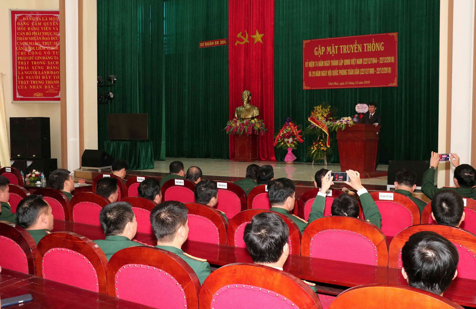 Quang cảnh buổi gặp mặt. (Ảnh: Văn Điệp/TTXVN)