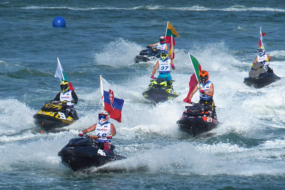 Hạng mục hấp dẫn nhất là Runabout GP1 kết thúc ngày thi đấu cuối cùng tại Bình Định. (Ảnh: Việt Anh/Vietnam+)