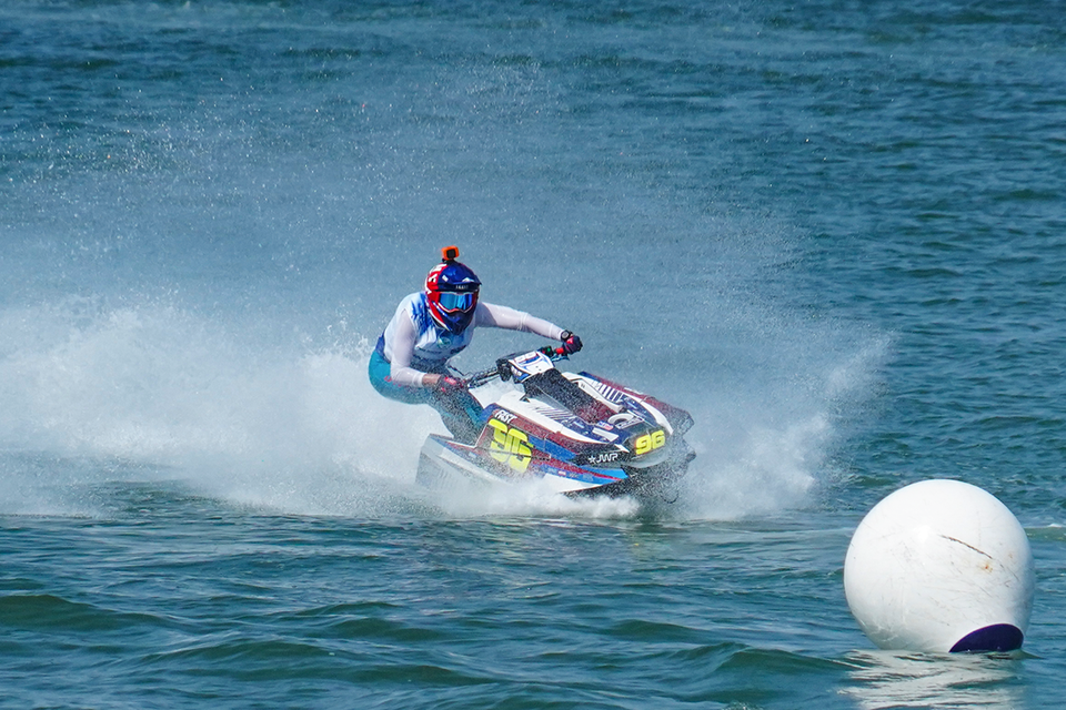 Xếp ở vị trí thứ Hai là vận động viên người Pháp, Estelle Poret. (Ảnh: Việt Anh/Vietnam+)