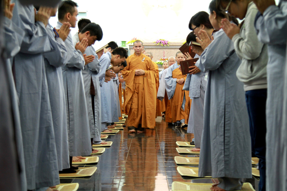 Kết thúc buổi lễ. (Ảnh: Xuân Mai/Vietnam+)