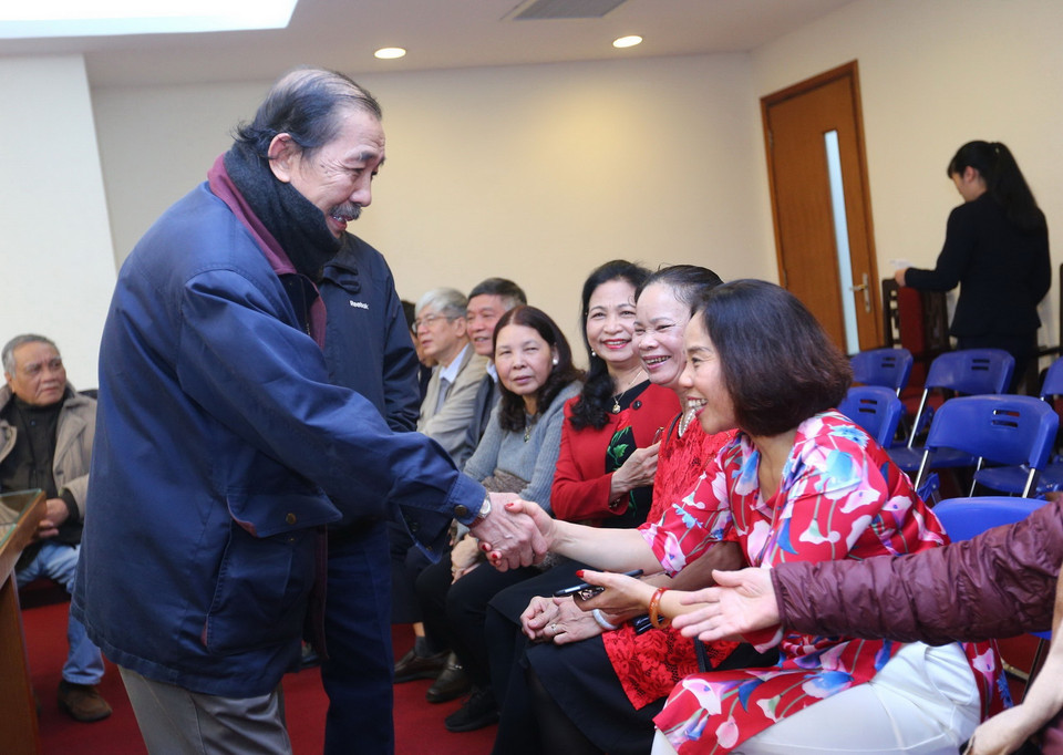 Các đại biểu tại buổi gặp mặt. (Ảnh: Tuấn Đức/TTXVN)