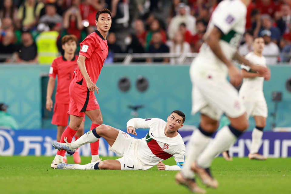 Từ đầu giải, CR7 chỉ mới ghi một bàn từ chấm đá phạt đền trong chiến thắng 3-2 trước đội tuyển Ghana. (Ảnh: Hải An/Vietnam+)