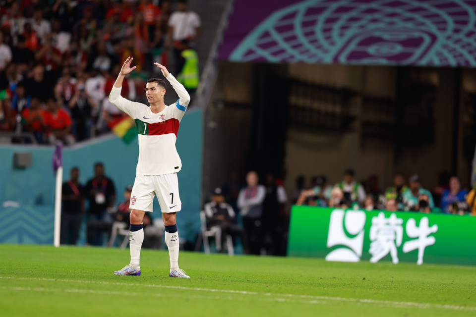 CR7 chỉ góp mặt trên sân 65 phút trước khi phải rời sân để nhường chỗ cho tiền đạo Andre Silva. (Ảnh: Hải An/Vietnam+)