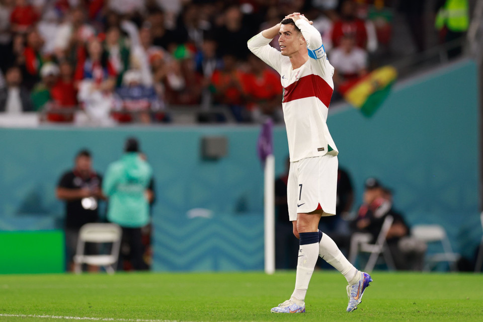 Cả trận Ronaldo chỉ tung ra 2 cú sút, trong đó có một cú sút bị cản phá và pha dứt điểm còn lại đi không chính xác. (Ảnh: Hải An/Vietnam+)