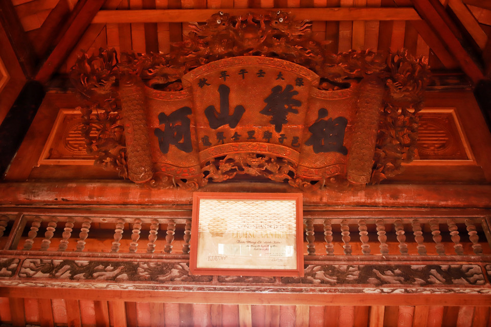 Đình Hùng Lô rất nổi tiếng về lễ hội truyền thống tổ chức vào ngày 9-10/3 âm lịch, đúng dịp giỗ Tổ Hùng Vương. (Ảnh: Mai Mai/Vietnam+)