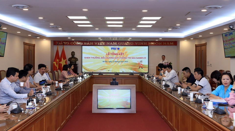 Quang cảnh lễ tổng kết. (Ảnh: Tuấn Anh/TTXVN)