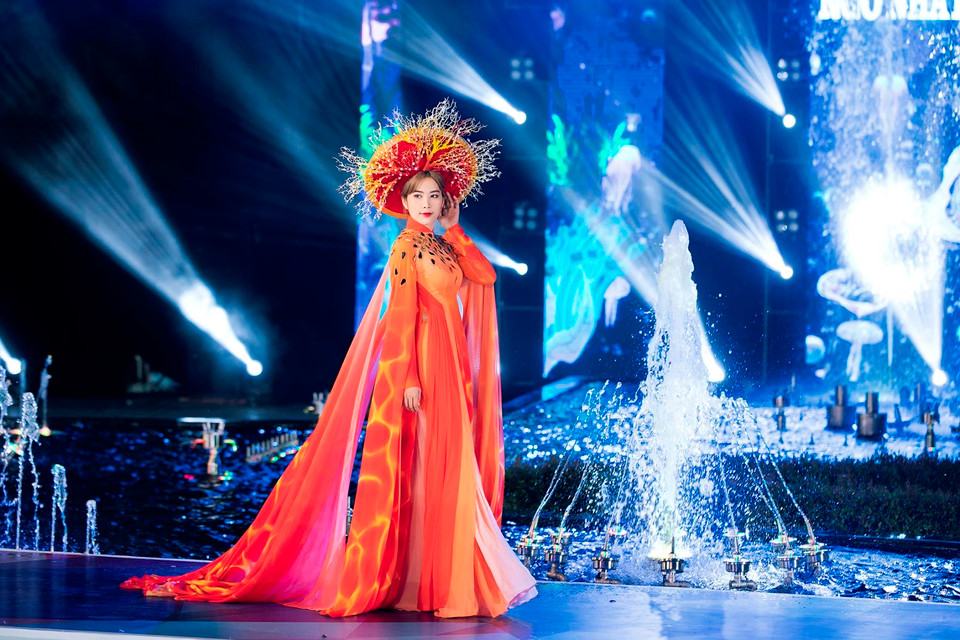 Hoa khôi Nam Em. (Ảnh: CTV/Vietnam+)