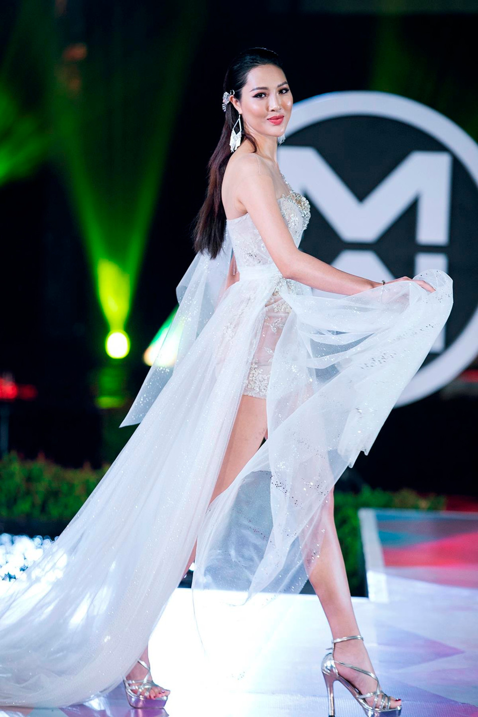 Hoa khôi Diệu Ngọc. (Ảnh: CTV/Vietnam+)