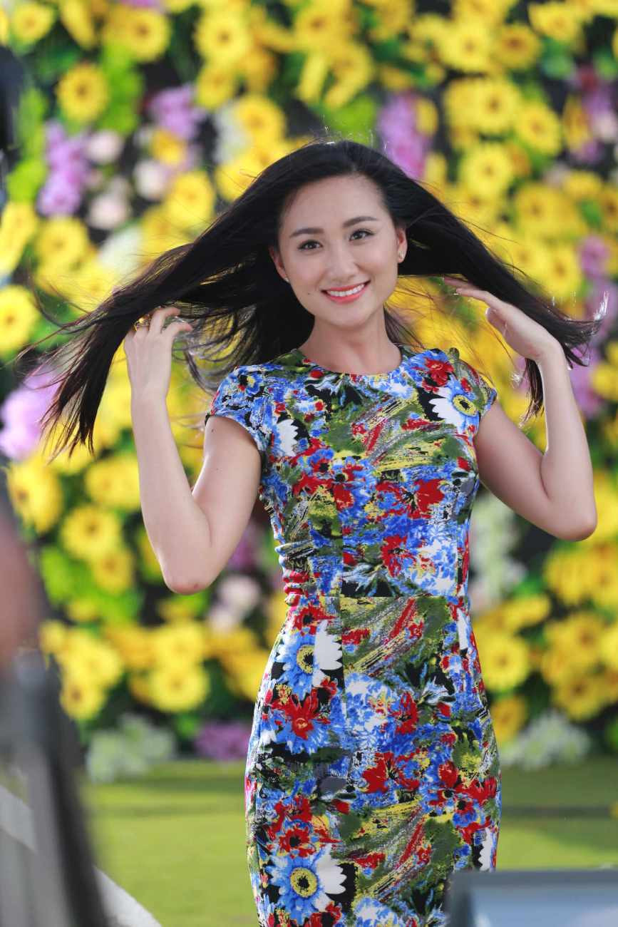 Thanh Nhàn khoe vẻ đẹp trong sáng. (Ảnh: BTC)