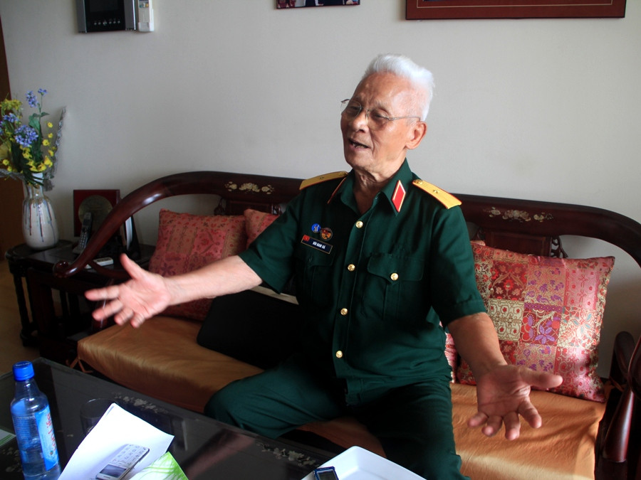 Thiếu tướng Bùi Nam Hà - Trung đoàn trưởng, Trung đoàn 88, Đại đoàn 308 trong chiến dịch Điện Biên Phủ. (Ảnh: ChiLê/Vietnam+)