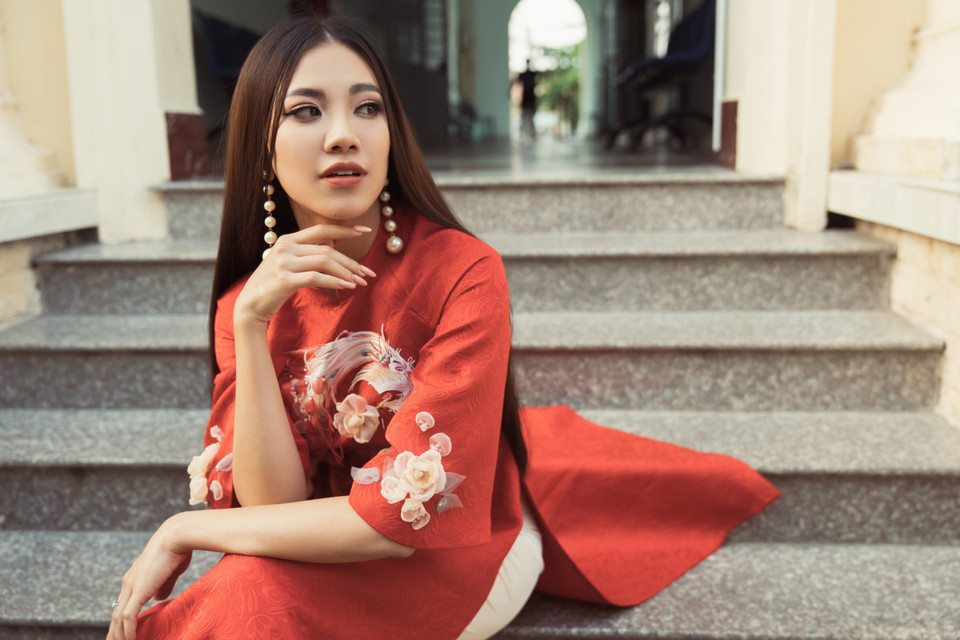 Khép lại chuyến công tác về quê, Á hậu Kim Duyên trở lại Sài Gòn, tiếp tục các công việc, kế hoạch đồng hành cùng tổ chức Hoa hậu Hoàn vũ Việt Nam. (Ảnh: Sang Đào/Vietnam+)