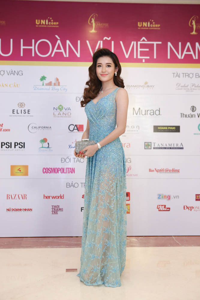Á hậu Huyền My, khách mời của sự kiện. (Ảnh: Lê Minh Sơn/Vietnam+)